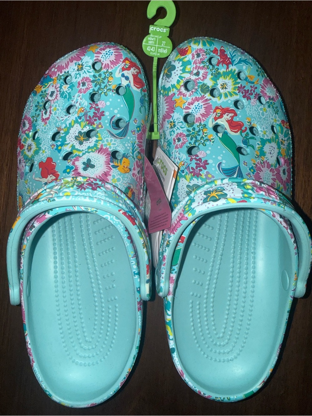 Adult Crocs, the Little Mermaid edition
